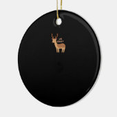 Oh Deer Oh Dear Retro Classic Style Keramik Ornament (Links)