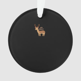 Oh Deer Oh Dear Retro Classic Style Ornament