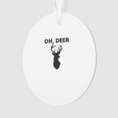 Oh Deer Oh Dear Whimsical Art StylAcrylic Ornament (Vorderseite)