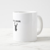 Oh Deer Oh Dear Whimsical Art Style Jumbo-Tasse (Vorderseite Rechts)