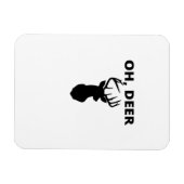 Oh Deer Oh Dear Whimsical Art Style Magnet (Horizontal)