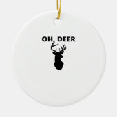 Oh Deer Oh Dear Whimsical Art Style Ornament (Vorne)