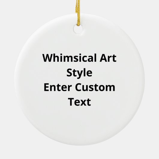 Oh Deer Oh Dear Whimsical Art Style Ornament (Hinten)