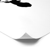 Oh Deer Oh Dear Whimsical Art Style Poster (Ecke)