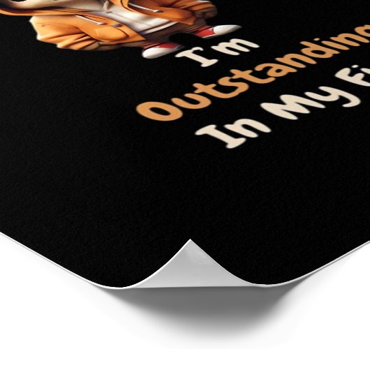 Oh Deer Outstanding In My Field Funny Humor Poster (Ecke)