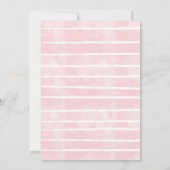 Oh Deer Pink Floral Baby Dusche Einladung (Rückseite)