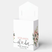 Oh Deer Pink Floral Baby Dusche Geschenkschachtel (Geöffnet)