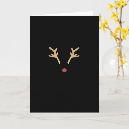 Oh Deer Playful Artistic Expression Karte (Gelbe Blume)