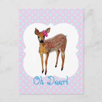"Oh Deer" Postkarte