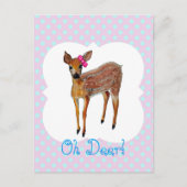 "Oh Deer" Postkarte (Vorderseite)