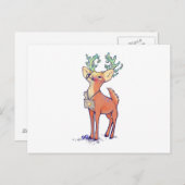Oh Deer Postkarte (Vorne/Hinten)