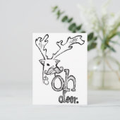 Oh Deer Postkarte (Stehend Vorderseite)