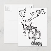 Oh Deer Postkarte (Vorne/Hinten)