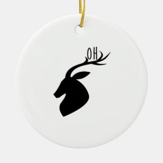Oh Deer Pun Creative Style Keramik Ornament