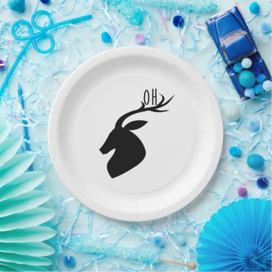 Oh Deer Pun Creative Style  Pappteller (Party)