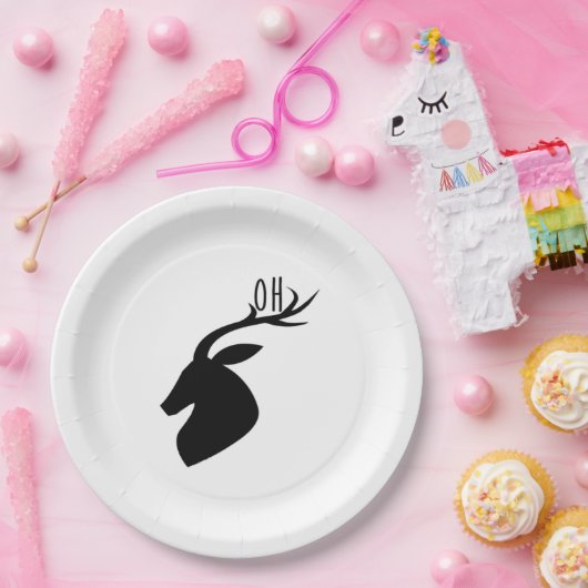 Oh Deer Pun Creative Style Pappteller (Party)