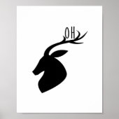 Oh Deer Pun Creative Style  Poster (Vorne)