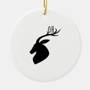 Oh Deer Pun Kreativstil Keramik Ornament