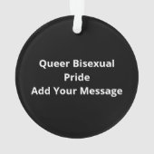 Oh Deer Queer Bisexual Pride Gay LAcrylic Ornament (Rückseite)