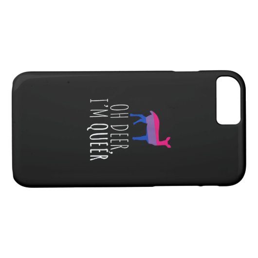 Oh Deer Queer Bisexual Pride Gay Lesbian Design Case-Mate iPhone Hülle (Rückseite (Horizontal))