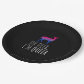 Oh Deer Queer Bisexual Pride Gay Lesbian Design  Pappteller (Schrägansicht)