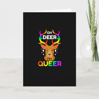 Oh Deer Queer Creative Modern Style Karte