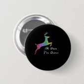 Oh Deer Queer Funny Pun LGBT Pride Celebration  Button (Vorne & Hinten)
