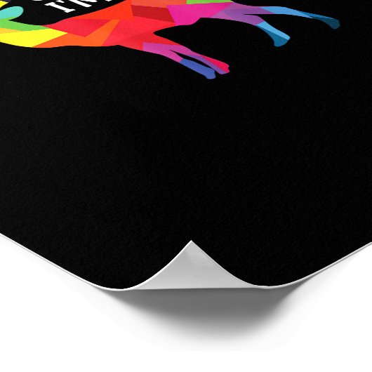 Oh Deer Queer Funny Pun LGBT Pride Design Poster (Ecke)