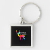 Oh Deer Queer Funny Pun LGBT Pride Design Schlüsselanhänger (Vorne)