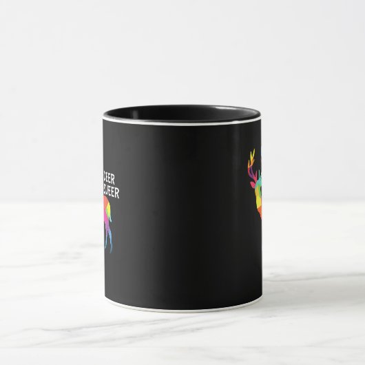 Oh Deer Queer Funny Pun LGBT Pride Design Tasse (Zentrum)