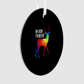 Oh Deer Queer LGBT Pride Celebration Design Ornament (Vorderseite)