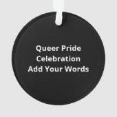 Oh Deer Queer LGBT Pride Celebration Design Ornament (Rückseite)