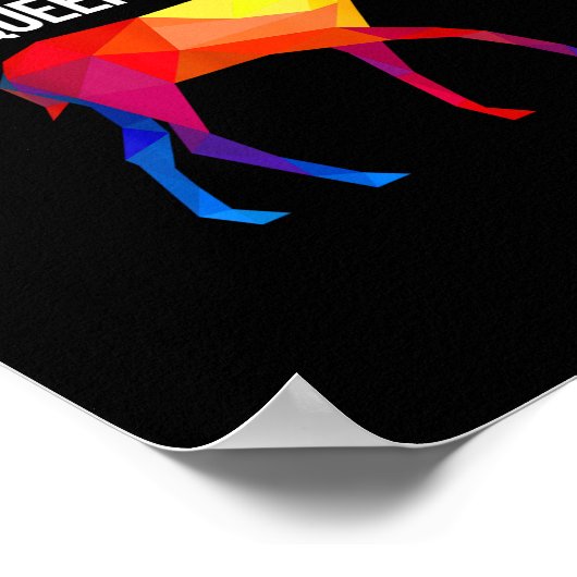 Oh Deer Queer LGBT Pride Celebration Design  Poster (Ecke)