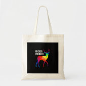 Oh Deer Queer LGBT Pride Celebration Design Tragetasche (Vorne)