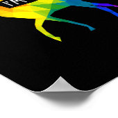 Oh Deer Queer LGBTQ Pride Celebration Month  Poster (Ecke)