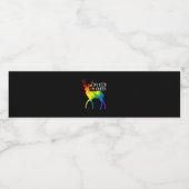 Oh Deer Queer LGBTQ Pride Celebration Month Wasserflaschenetikett (Einzelnes Label)