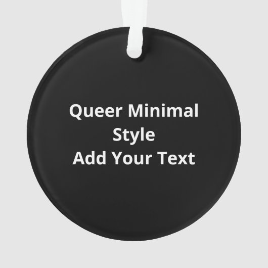 Oh Deer Queer Minimal Modern StyleAcrylic Ornament (Rückseite)