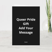 Oh Deer Queer Pride Celebration Funny LGBT Gift Karte (Rückseite)