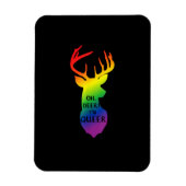 Oh Deer Queer Pride Celebration Funny LGBT Gift  Magnet (Vertikal)