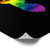 Oh Deer Queer Pride Celebration Funny LGBT Gift  Poster (Ecke)