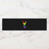 Oh Deer Queer Pride Celebration Funny LGBT Gift  Wasserflaschenetikett (Einzelnes Label)