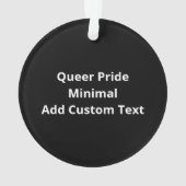 Oh Deer Queer Pride Minimal ArtistAcrylic Ornament (Rückseite)
