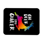 Oh Deer Queer Pride Minimaler Kunststil Magnet (Horizontal)