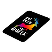 Oh Deer Queer Pride Minimaler Kunststil Magnet (Linke Seite)