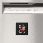 Oh Deer Queer Pride Minimalistischer künstlerische Magnet (In Situ (Geschirrspüler))