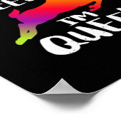 Oh Deer Queer Pride Minimalistischer künstlerische Poster (Ecke)