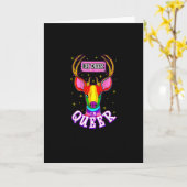 Oh Deer Queer Pride Month Celebration Gift Karte (Gelbe Blume)