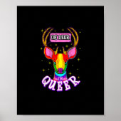 Oh Deer Queer Pride Month Celebration Gift Poster (Vorne)