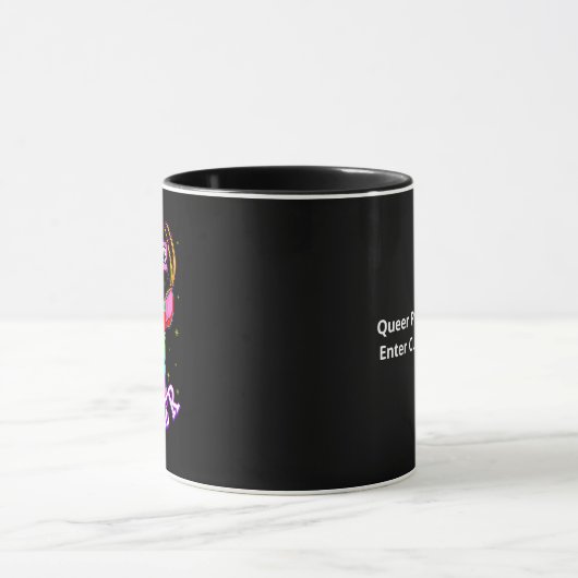 Oh Deer Queer Pride Month Celebration Gift Tasse (Zentrum)
