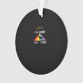 Oh Deer Queer Trendy Aesthetic Design Ornament (Vorderseite)